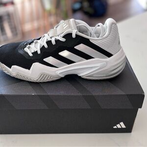 adidas Black and White Athletic Shoes